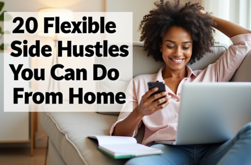 20 High-Paying Side Hustles You Can Do From Home