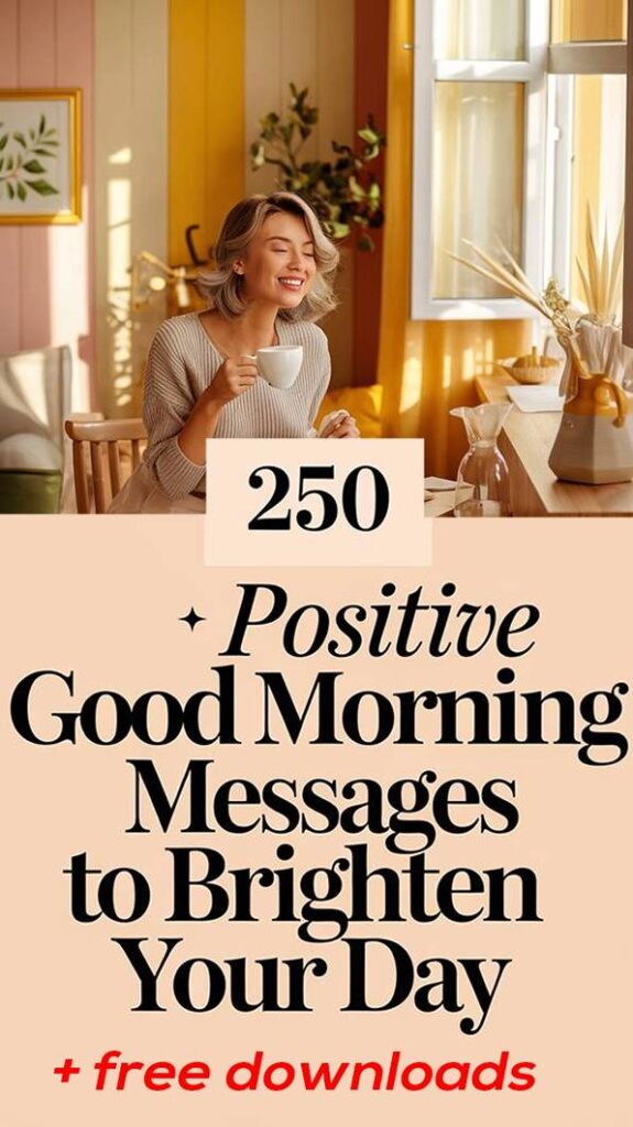 250 Positive Good Morning Messages to Brighten Your Day