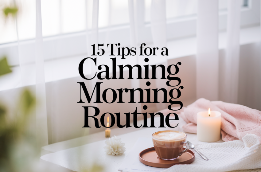 Creating a Calmer You: 15 Tips for a Calming Morning Routine