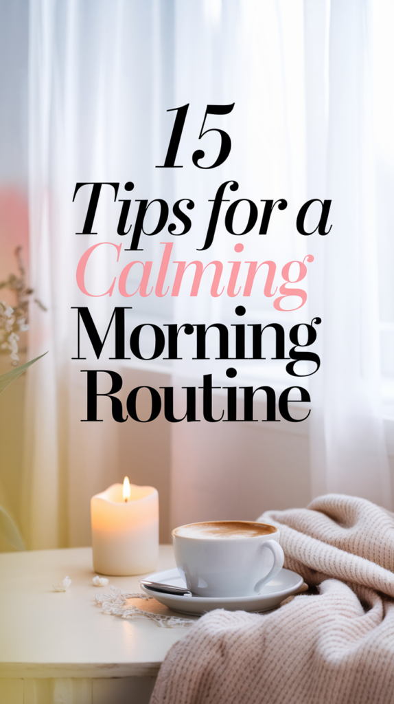 Image of a cozy breakfast setup with herbal tea and a journal: "A cozy breakfast table featuring a cup of herbal tea and an open journal, representing a tranquil morning ritual that encourages reflection and reduces stress."