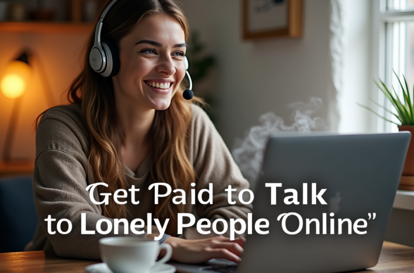 Earn Money and Make a Difference: How to Get Paid for Talking to Lonely People Online