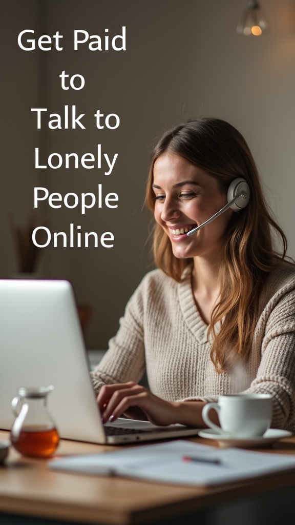 Screenshot of a conversation on a digital platform for helping lonely people