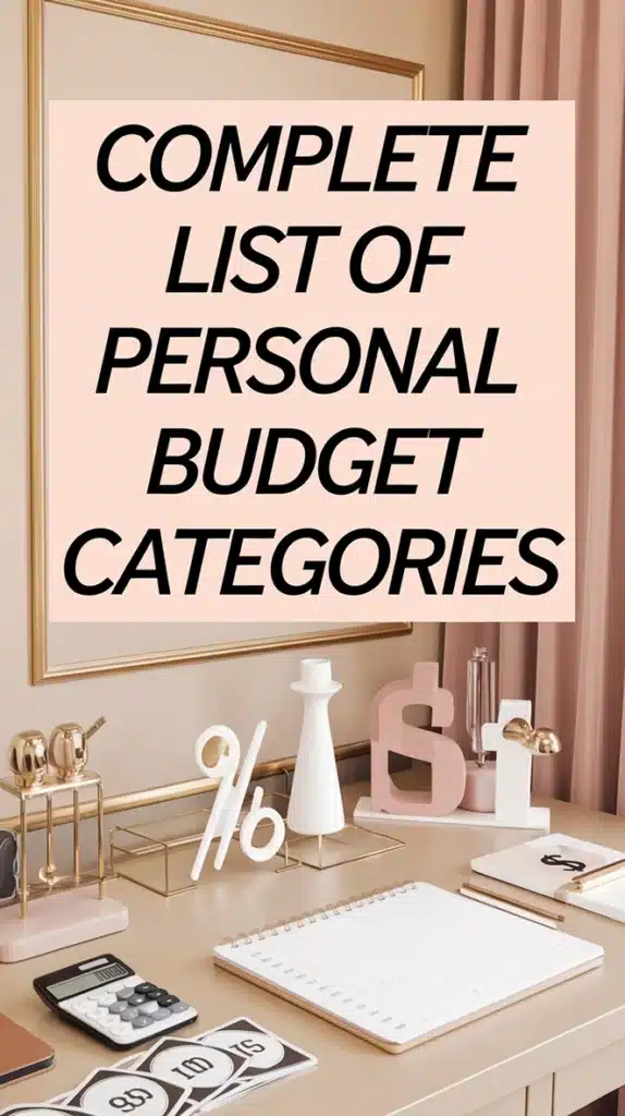 Essential and non-essential budget categories for effective personal finance management.