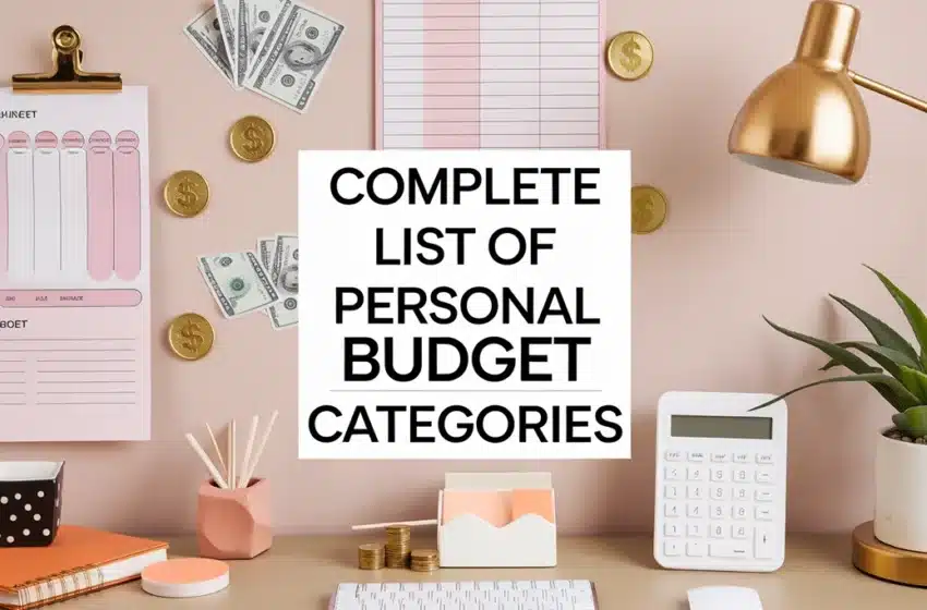 Complete List of Personal Budget Categories